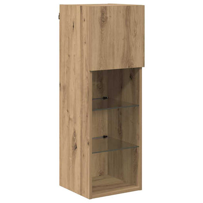 Nástěnné Tv Skříně 2 Pcs Artisanový Dub Kompozitní Dřevo
