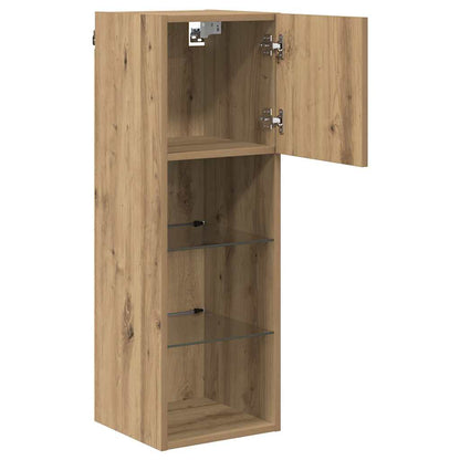 Nástěnné Tv Skříně 2 Pcs Artisanový Dub Kompozitní Dřevo