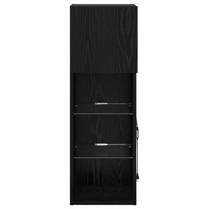 Nástěnné Tv Skříně 2 Pcs Černý Dub Kompozitní Dřevo