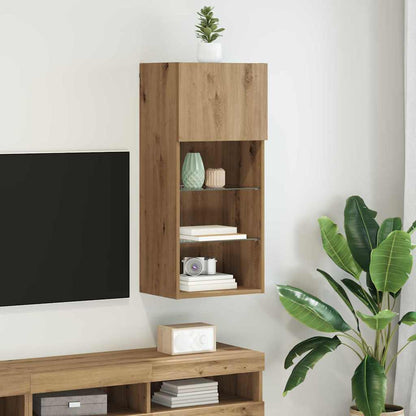Nástěnná Tv Skříň 40,5 X 30 X 90 Cm Artisanový Dub