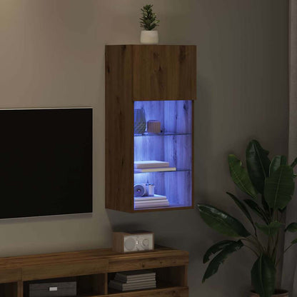 Nástěnná Tv Skříň 40,5 X 30 X 90 Cm Artisanový Dub