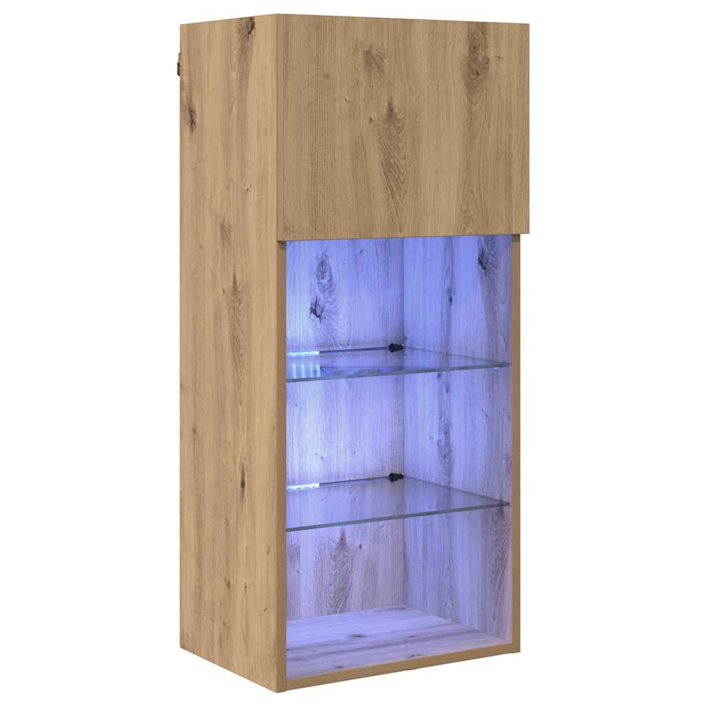 Nástěnná Tv Skříň 40,5 X 30 X 90 Cm Artisanový Dub