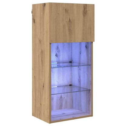 Nástěnná Tv Skříň 40,5 X 30 X 90 Cm Artisanový Dub
