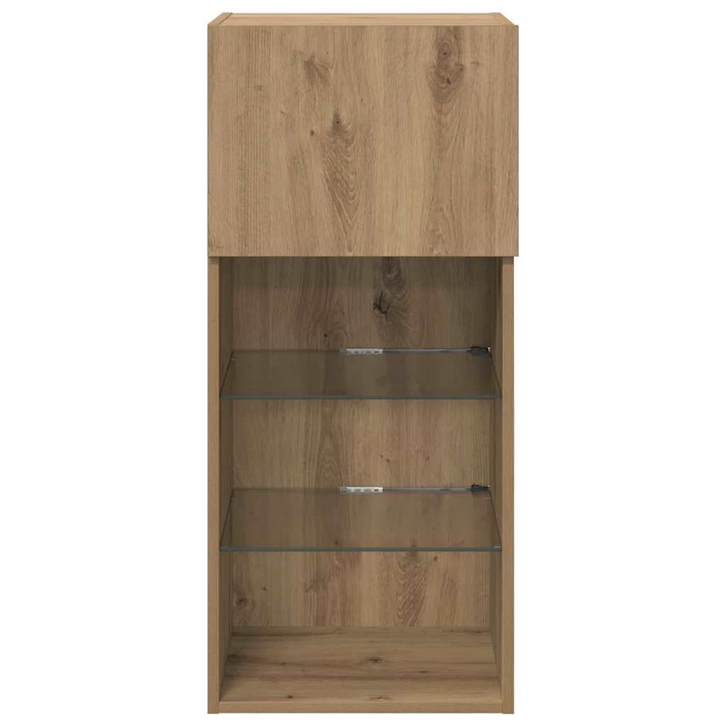 Nástěnná Tv Skříň 40,5 X 30 X 90 Cm Artisanový Dub