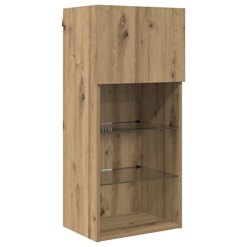 Nástěnné Tv Skříně 2 Pcs Artisanový Dub Kompozitní Dřevo