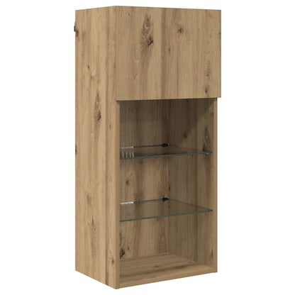 Nástěnné Tv Skříně 2 Pcs Artisanový Dub Kompozitní Dřevo