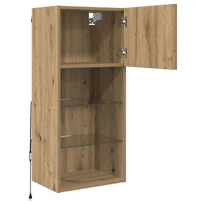 Nástěnné Tv Skříně 2 Pcs Artisanový Dub Kompozitní Dřevo