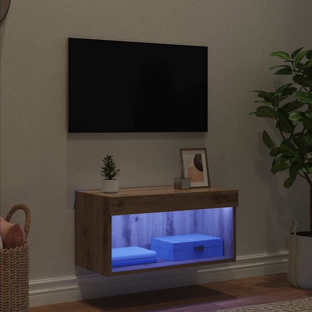 Sestava Tv Skříněk 60 X 30 X 30 Cm Artisanový Dub