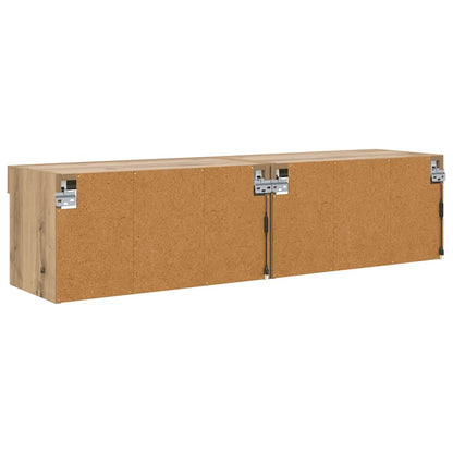 Sestava Tv Skříněk 2 Pcs Artisanový Dub Kompozitní Dřevo