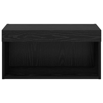 Sestava Tv Skříněk 60 X 30 X 30 Cm Černý Dub Kompozitní Dřevo