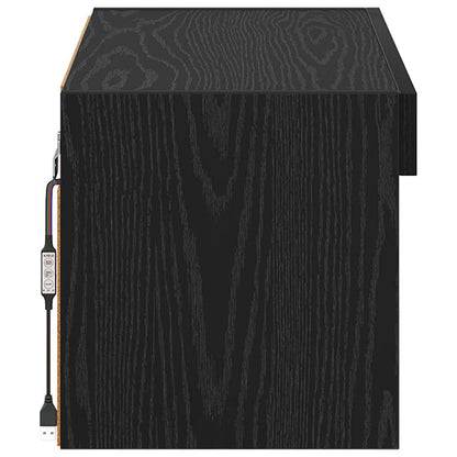 Sestava Tv Skříněk 60 X 30 X 30 Cm Černý Dub Kompozitní Dřevo