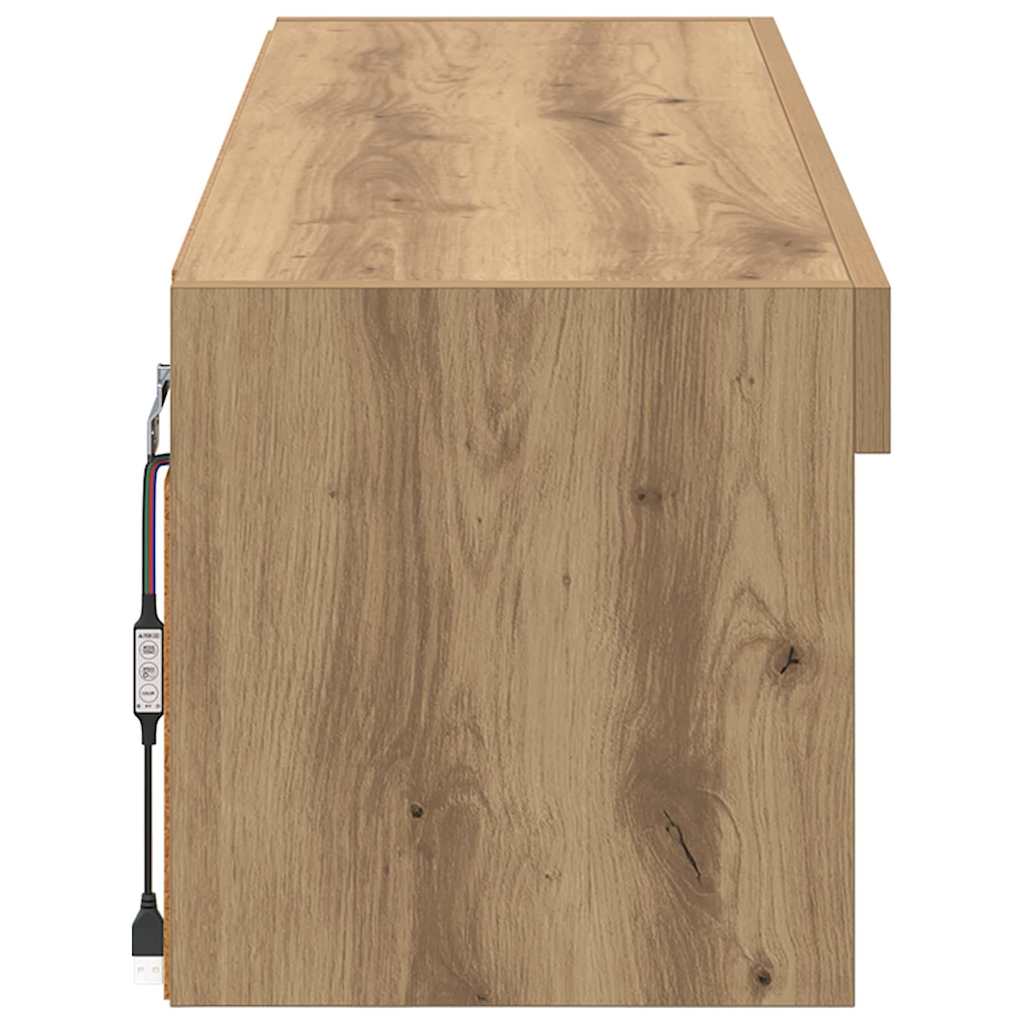 Tv Wall Cabinet 100 X 30 X 30 Cm Artisanový Dub