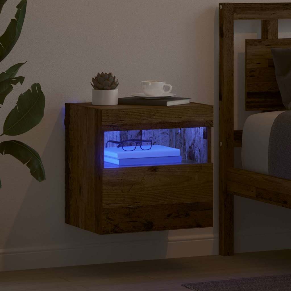 Tv Wall Cabinet 40 X 30 X 40 Cm Staré Dřevo Kompozitní Dřevo