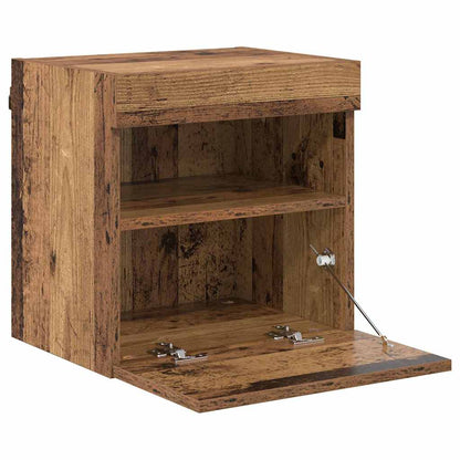 Tv Wall Cabinet 40 X 30 X 40 Cm Staré Dřevo Kompozitní Dřevo