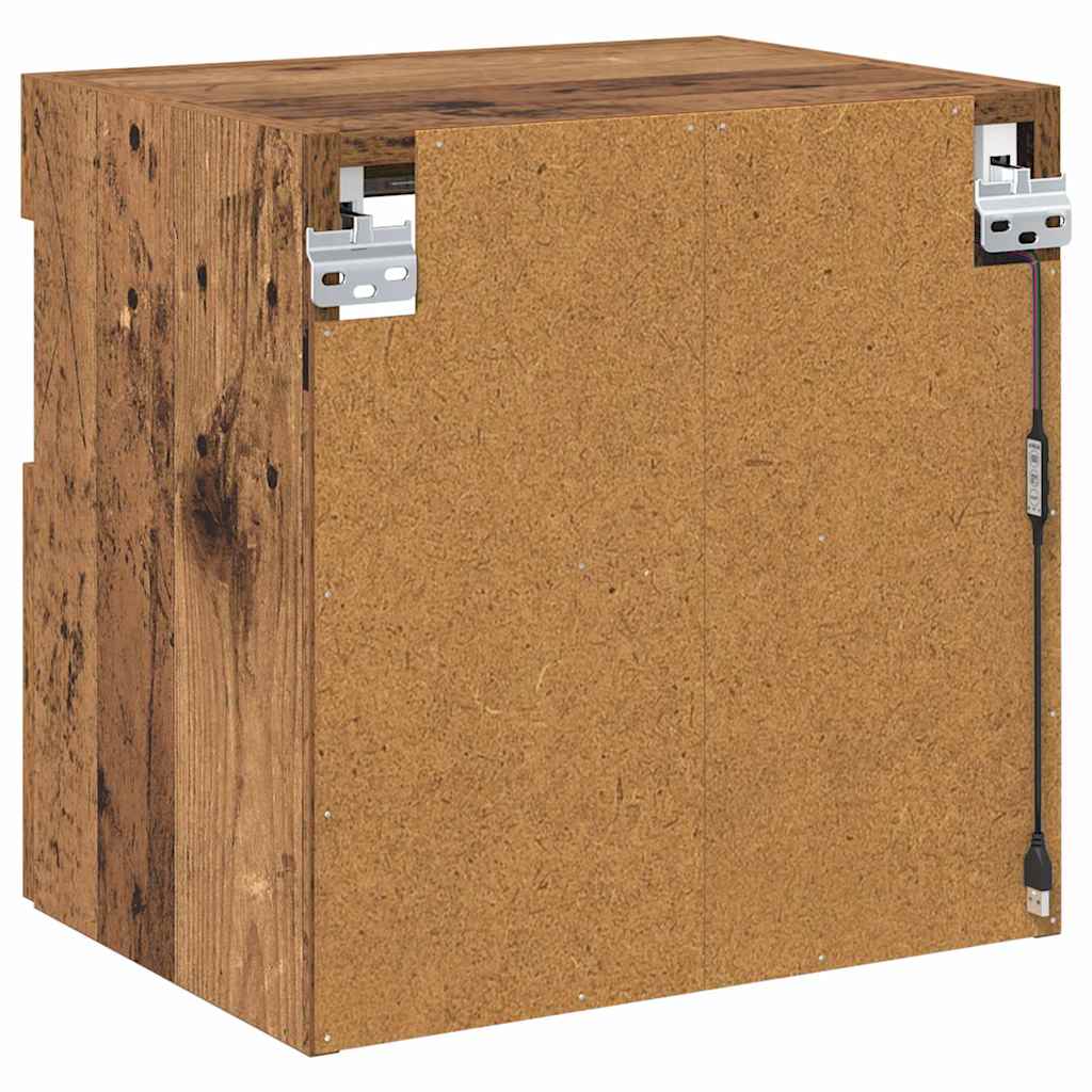 Tv Wall Cabinet 40 X 30 X 40 Cm Staré Dřevo Kompozitní Dřevo