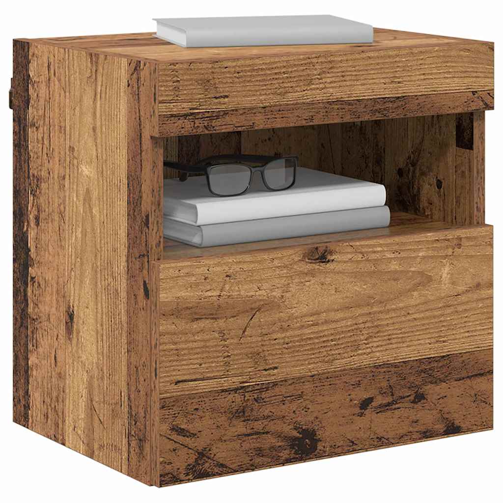 Tv Wall Cabinet 40 X 30 X 40 Cm Staré Dřevo Kompozitní Dřevo