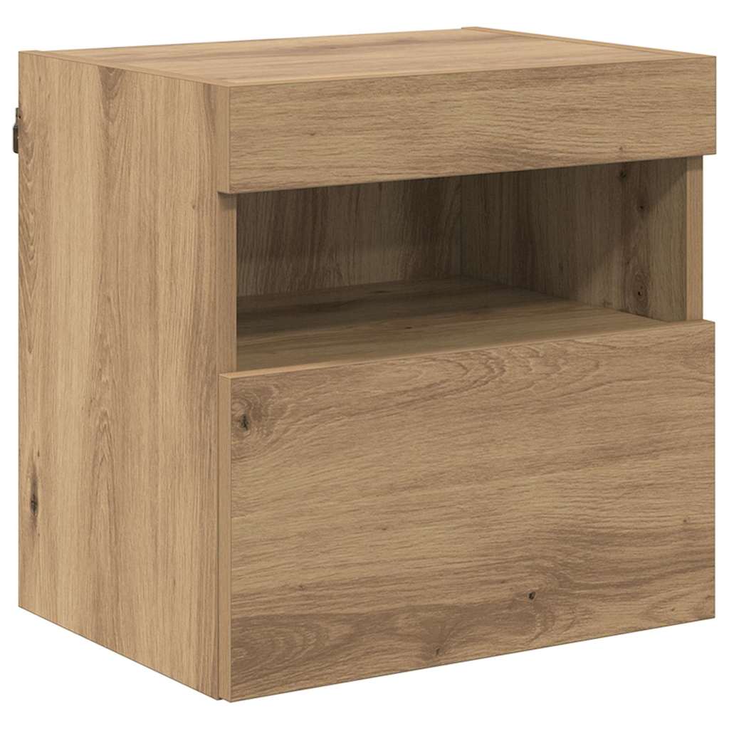 Tv Wall Cabinet 40 X 30 X 40 Cm Artisanový Dub Kompozitní Dřevo