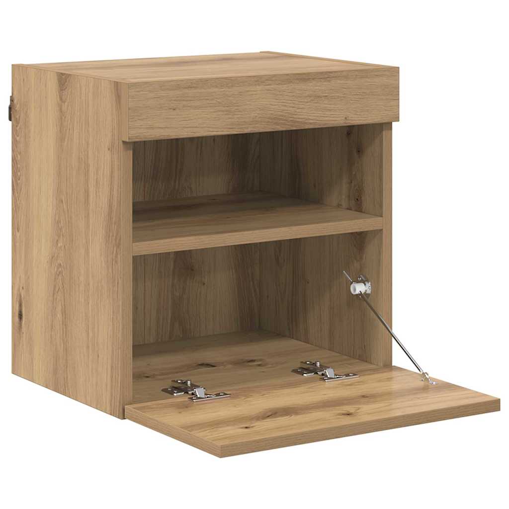 Tv Wall Cabinet 40 X 30 X 40 Cm Artisanový Dub Kompozitní Dřevo