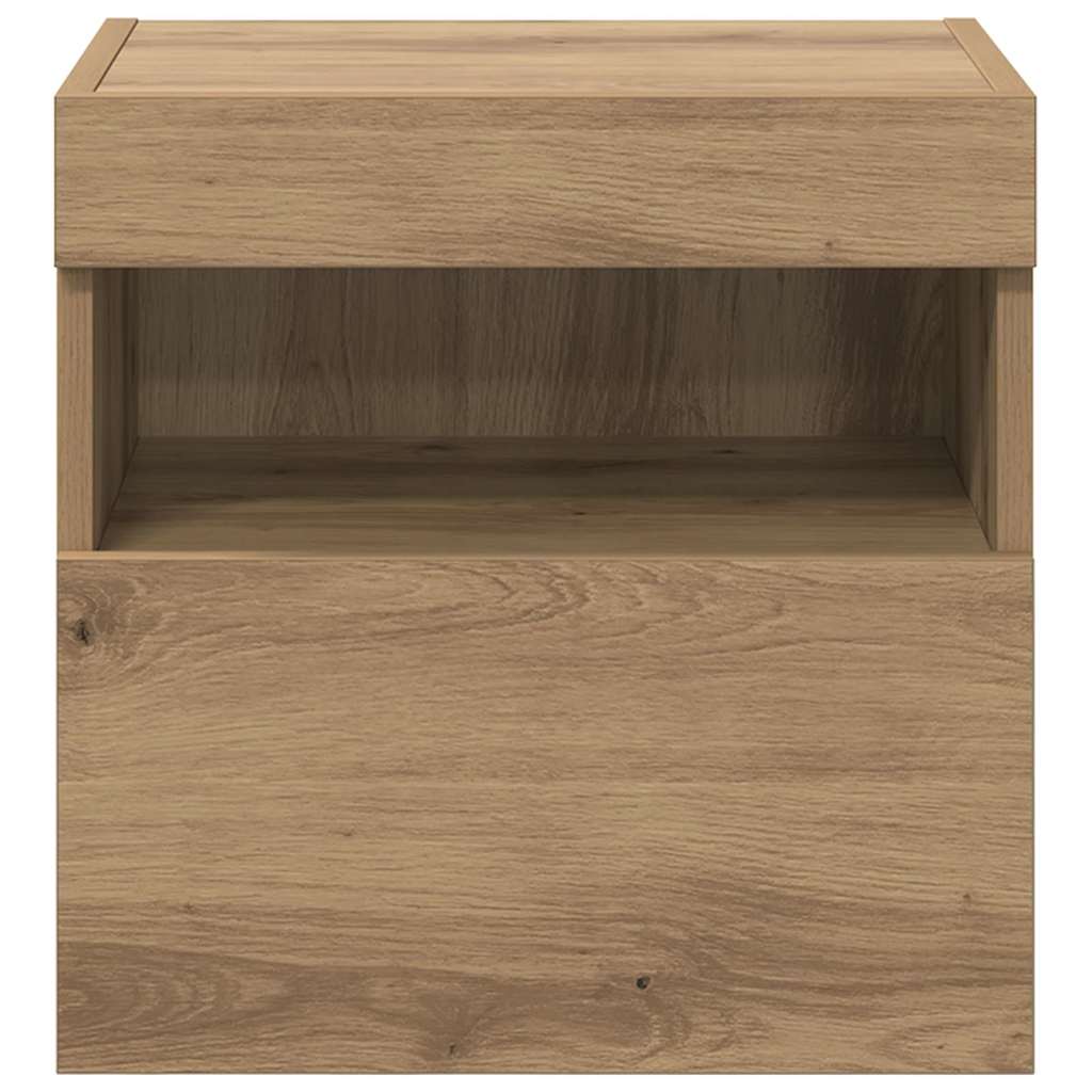 Tv Wall Cabinet 40 X 30 X 40 Cm Artisanový Dub Kompozitní Dřevo