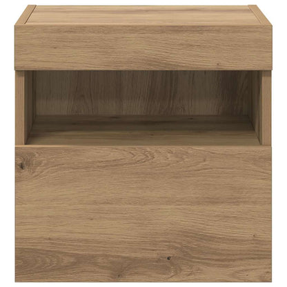 Tv Wall Cabinet 40 X 30 X 40 Cm Artisanový Dub Kompozitní Dřevo