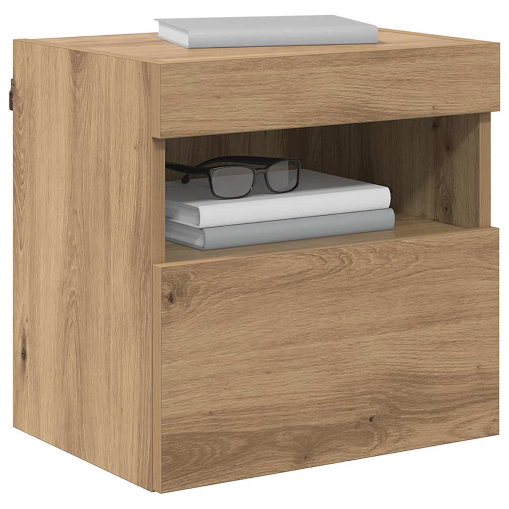 Tv Wall Cabinet 40 X 30 X 40 Cm Artisanový Dub Kompozitní Dřevo