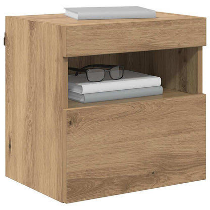 Tv Wall Cabinet 40 X 30 X 40 Cm Artisanový Dub Kompozitní Dřevo