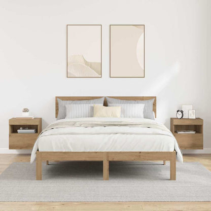Skříňky Na Tv Zeď 2 Pcs Artisanový Dub Kompozitní Dřevo