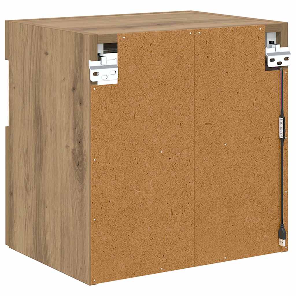 Skříňky Na Tv Zeď 2 Pcs Artisanový Dub Kompozitní Dřevo