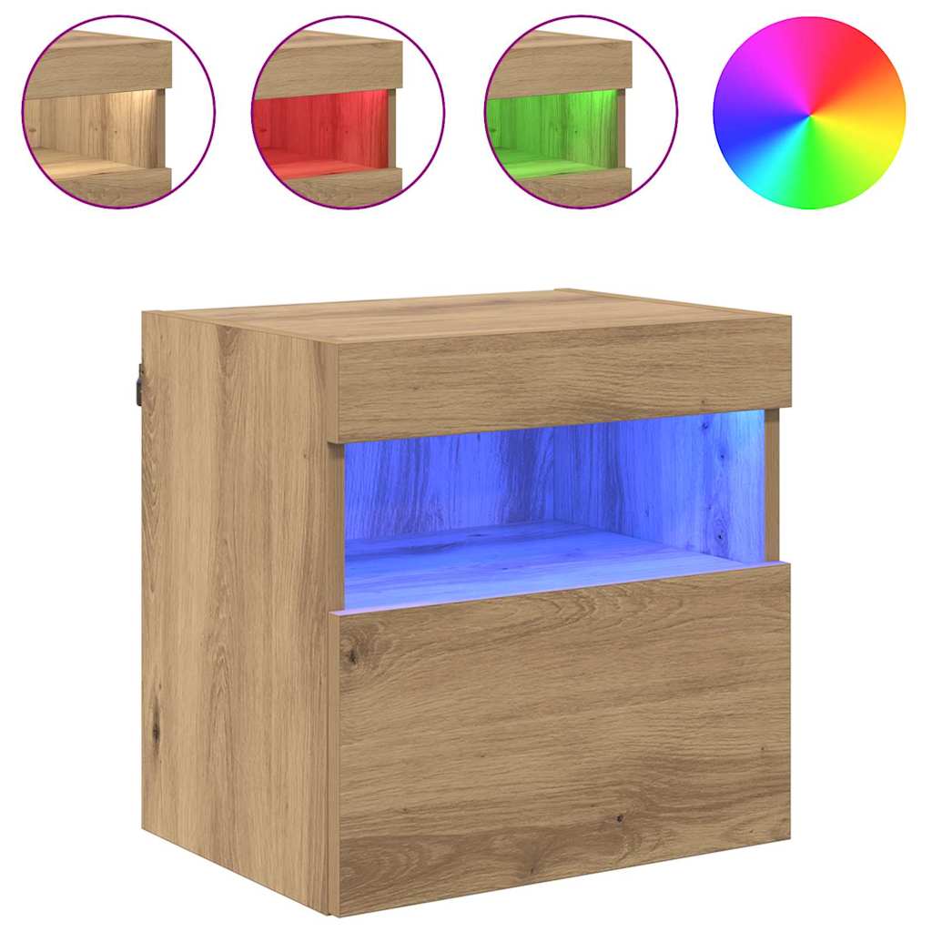 Skříňky Na Tv Zeď 2 Pcs Artisanový Dub Kompozitní Dřevo