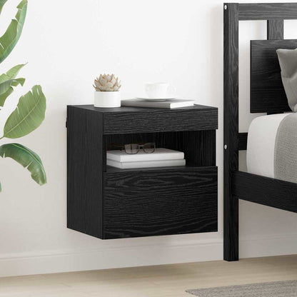 Tv Wall Cabinet 40 X 30 X 40 Cm Černý Dub Kompozitní Dřevo