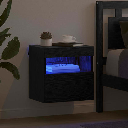Tv Wall Cabinet 40 X 30 X 40 Cm Černý Dub Kompozitní Dřevo