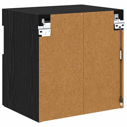 Tv Wall Cabinet 40 X 30 X 40 Cm Černý Dub Kompozitní Dřevo