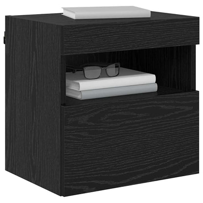 Tv Wall Cabinet 40 X 30 X 40 Cm Černý Dub Kompozitní Dřevo