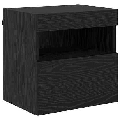 Skříňky Na Tv Zeď 2 Pcs Černý Dub Kompozitní Dřevo