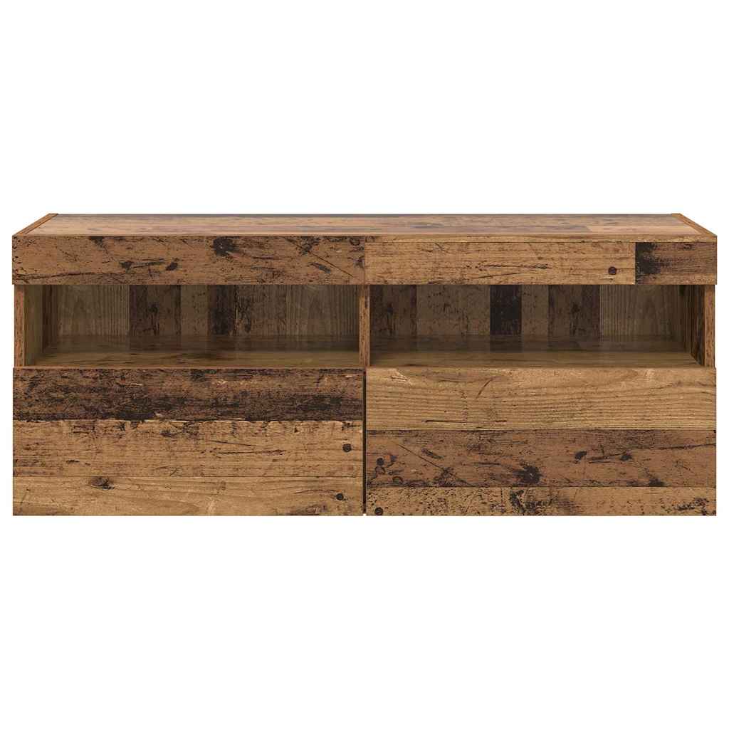 Tv Wall Cabinet 100 X 30 X 40 Cm Staré Dřevo Kompozitní Dřevo