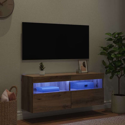 Tv Wall Cabinet 100 X 30 X 40 Cm Artisanový Dub