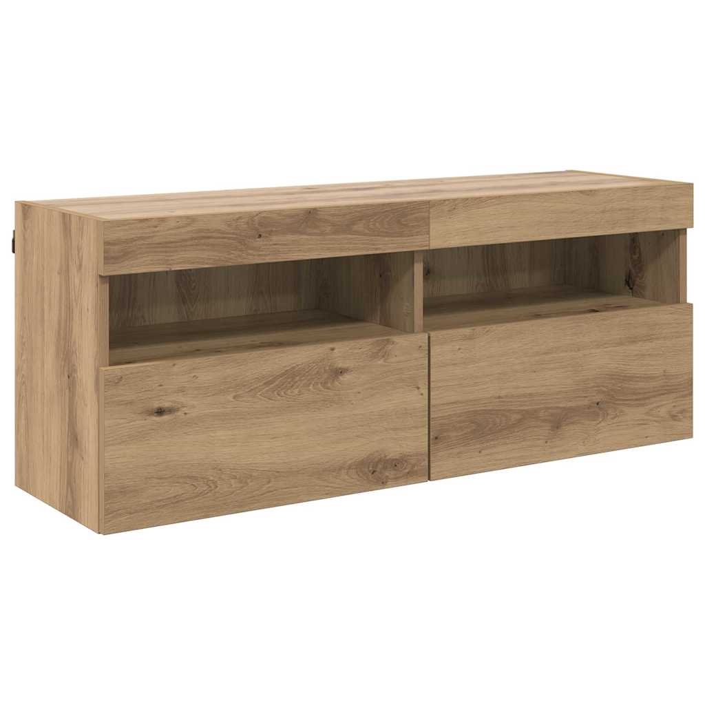 Tv Wall Cabinet 100 X 30 X 40 Cm Artisanový Dub