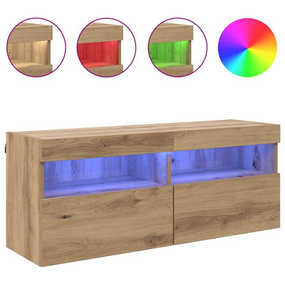 Tv Wall Cabinet 100 X 30 X 40 Cm Artisanový Dub
