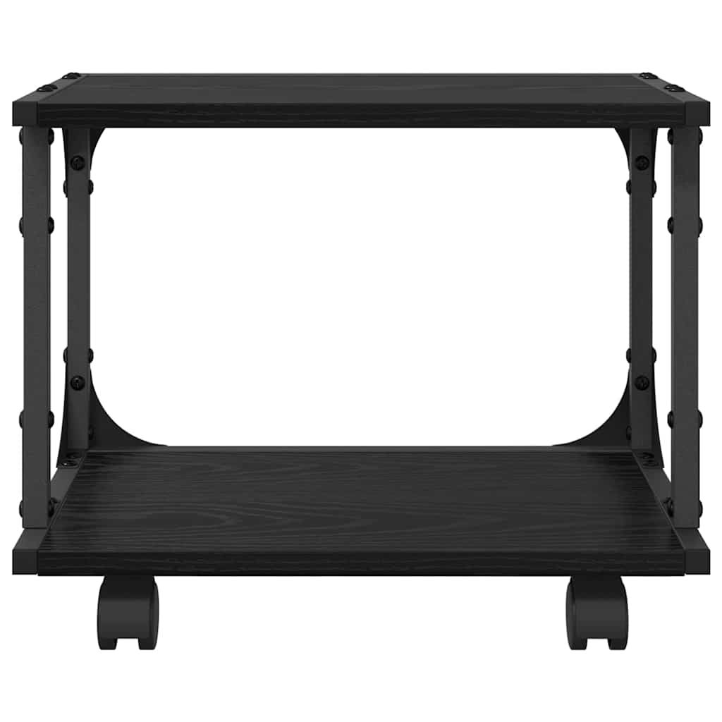 Stojan Na Tiskárnu Černý Dub 41 X 28 X 33.5 Cm Kompozitní Dřevo