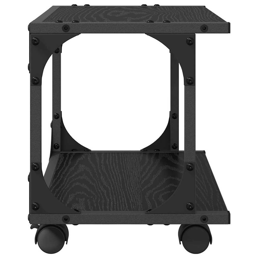 Stojan Na Tiskárnu Černý Dub 41 X 28 X 33.5 Cm Kompozitní Dřevo