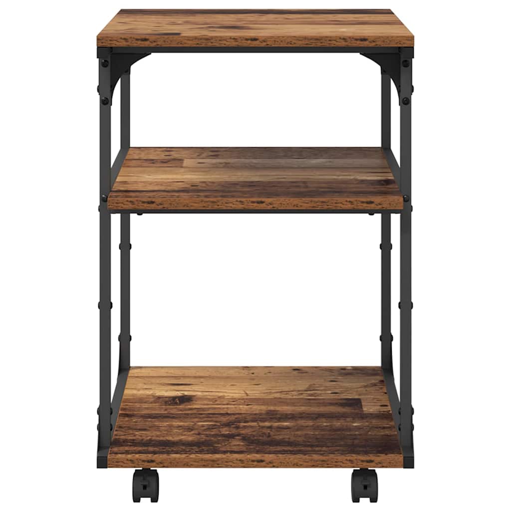 Stojan Na Tiskárnu Staré Dřevo 43 X 48 X 64 Cm Kompozitní Dřevo