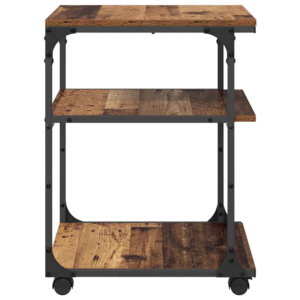 Stojan Na Tiskárnu Staré Dřevo 43 X 48 X 64 Cm Kompozitní Dřevo