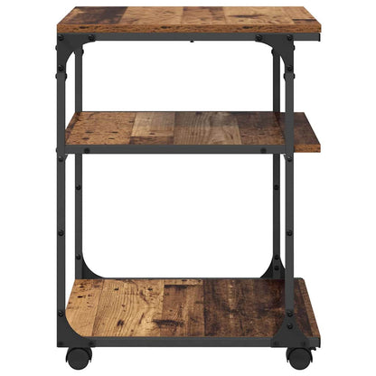 Stojan Na Tiskárnu Staré Dřevo 43 X 48 X 64 Cm Kompozitní Dřevo