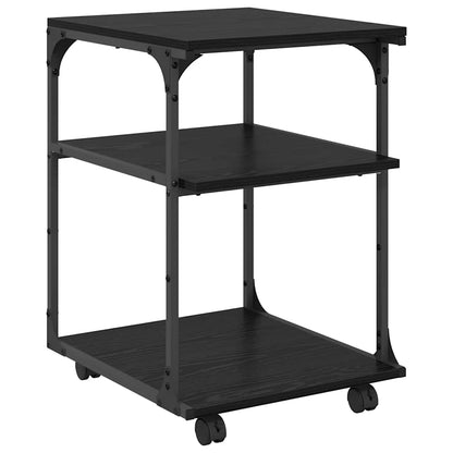 Stojan Na Tiskárnu Černý Dub 43 X 48 X 64 Cm Kompozitní Dřevo