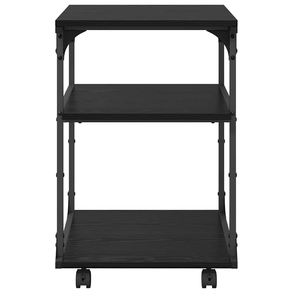 Stojan Na Tiskárnu Černý Dub 43 X 48 X 64 Cm Kompozitní Dřevo