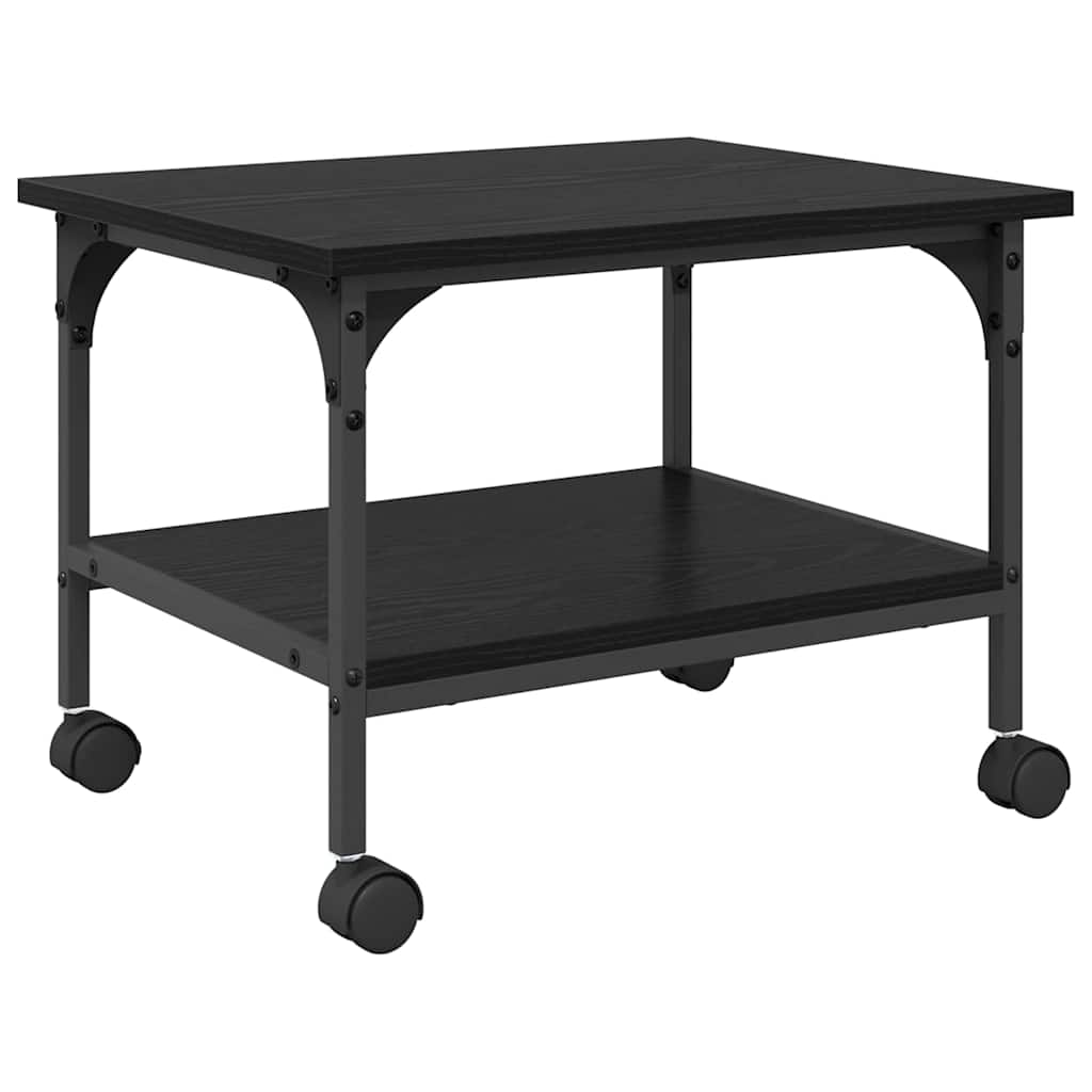 Stojan Na Tiskárnu Černý Dub 50 X 40 X 38 Cm Kompozitní Dřevo