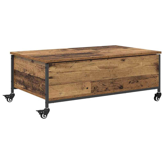 Konferenční Stolek Staré Dřevo 91 X 55 X 32 Cm Kompozitní Dřevo
