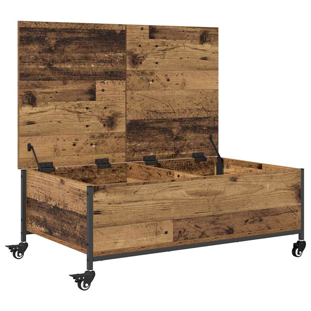 Konferenční Stolek Staré Dřevo 91 X 55 X 32 Cm Kompozitní Dřevo