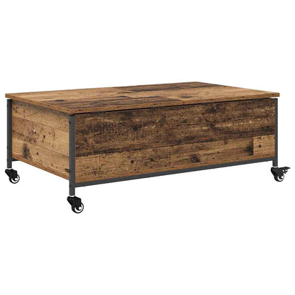 Konferenční Stolek Staré Dřevo 91 X 55 X 32 Cm Kompozitní Dřevo
