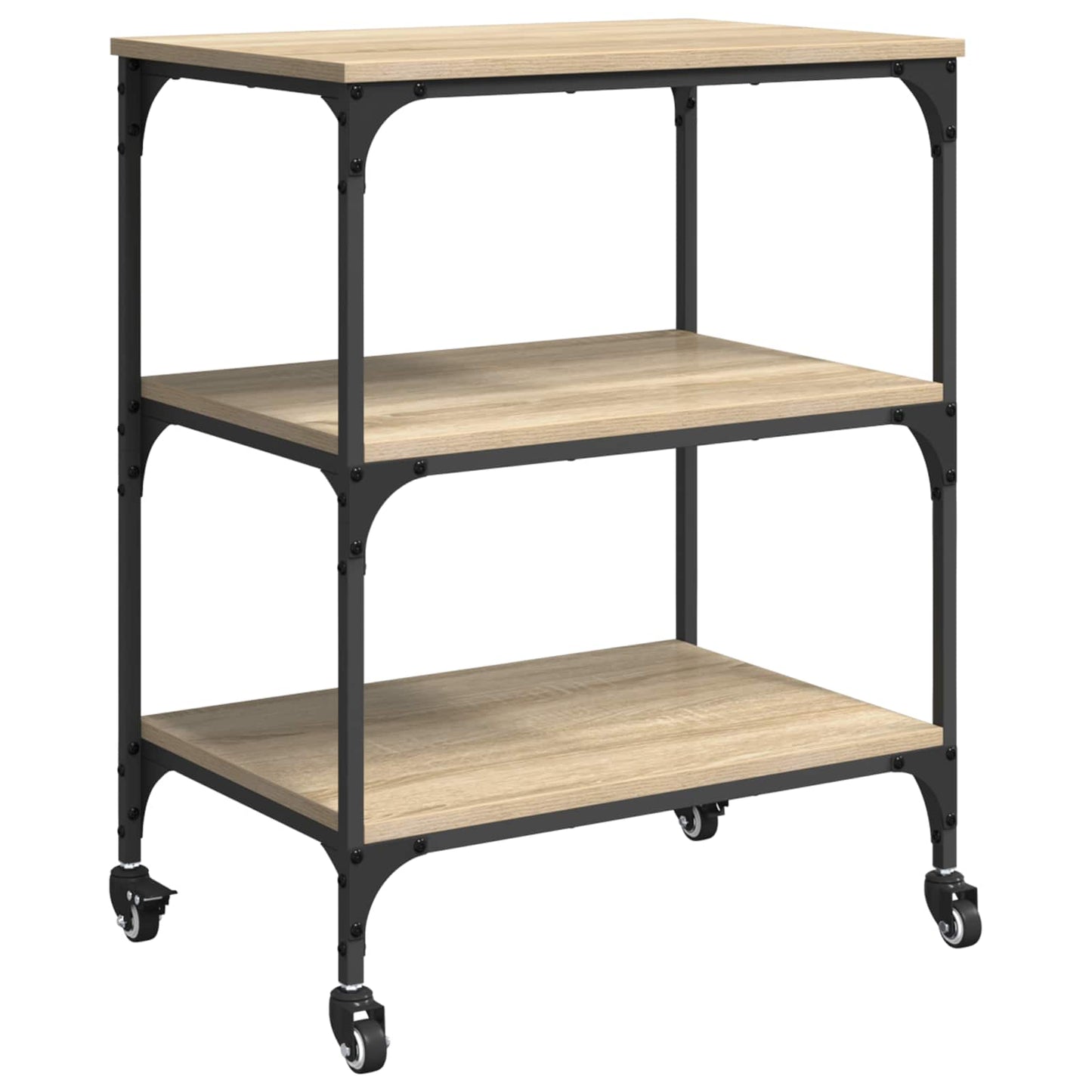 Kuchyňský Vozík Sonoma Dub 60 X 41 X 76 Cm Kompozitní Dřevo